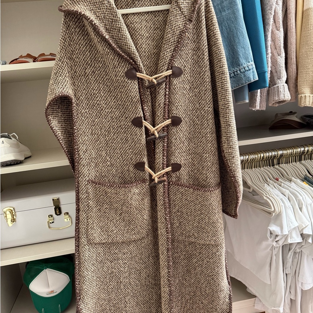 Ralph Lauren cashmere wool duffle toggle brown/cream - Size small